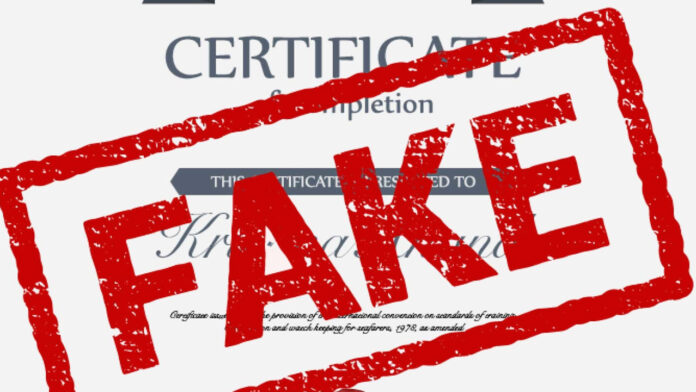 फर्जी प्रमाण पत्रों के आधार पर नौकरी पाने का खुलासा होने पर मचा हड़कंप फर्जी प्रमाण पत्रों के आधार पर नौकरी पाने का खुलासा होने पर मचा हड़कंप