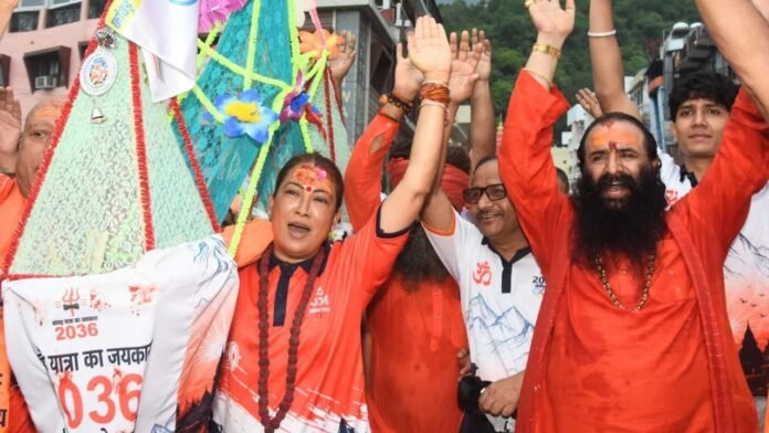 खेल मंत्री रेखा आर्या ने शुरू की कावड़ यात्रा
